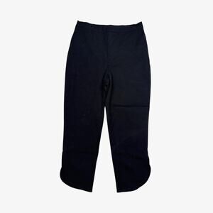 Black capri pants minimal corpcore office siren y2k stretchy